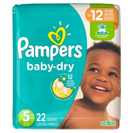 Pampers Pampers Convenience Size 5 Baby Dry Diapers, PK88 45219
